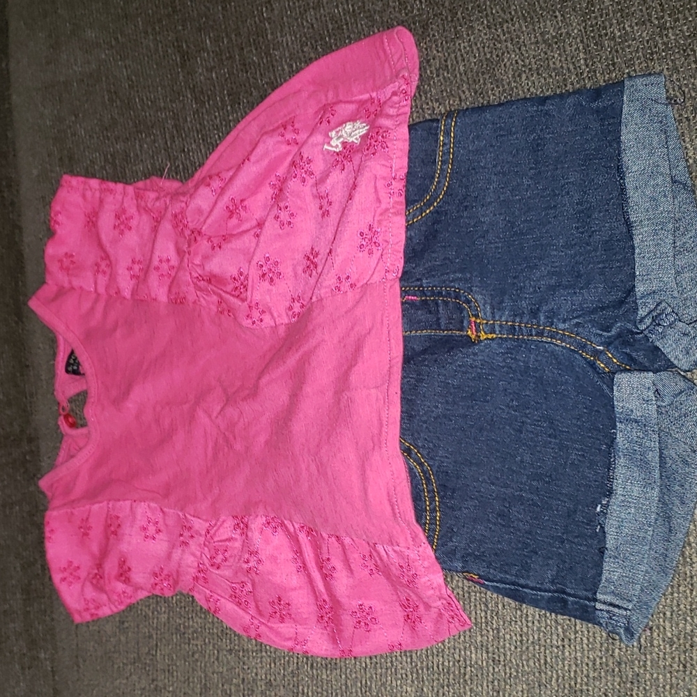 12m U.S Polo Association short and shirt set